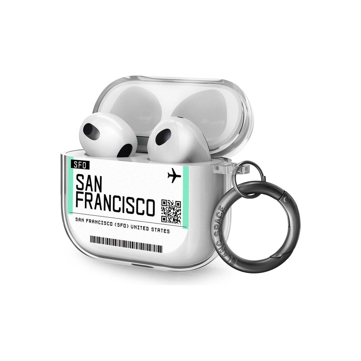 San Francisco Boarding Pass AirPods Case (3rd Generation)