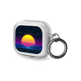 Retro Sunset Vaporwave Airpod Case (3rd Generation)