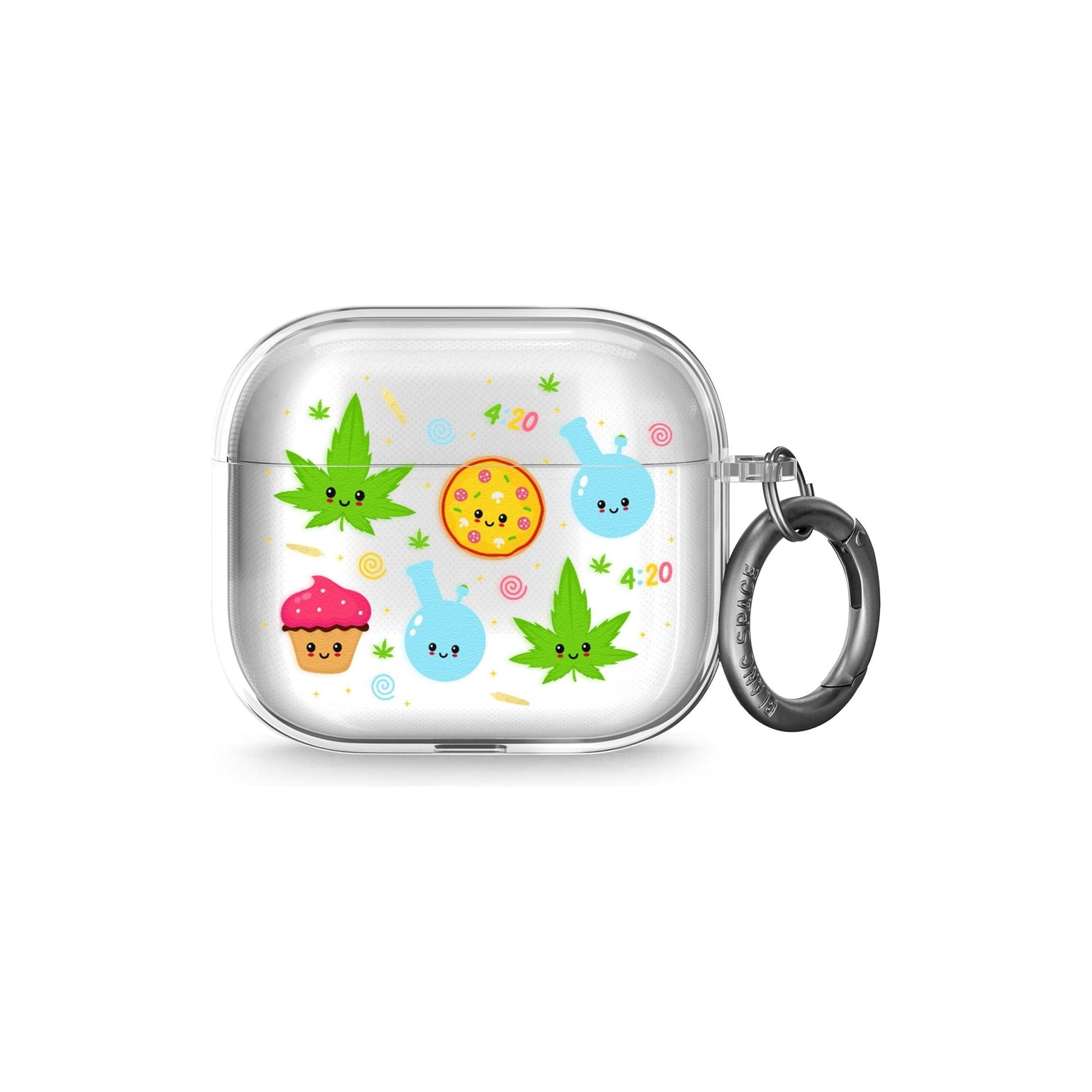 Kawaii Weed Pattern AirPods Case (3rd Generation)
