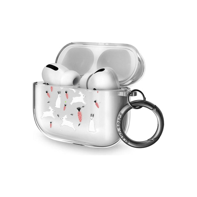 White Bunnies and Carrots AirPods Pro Case