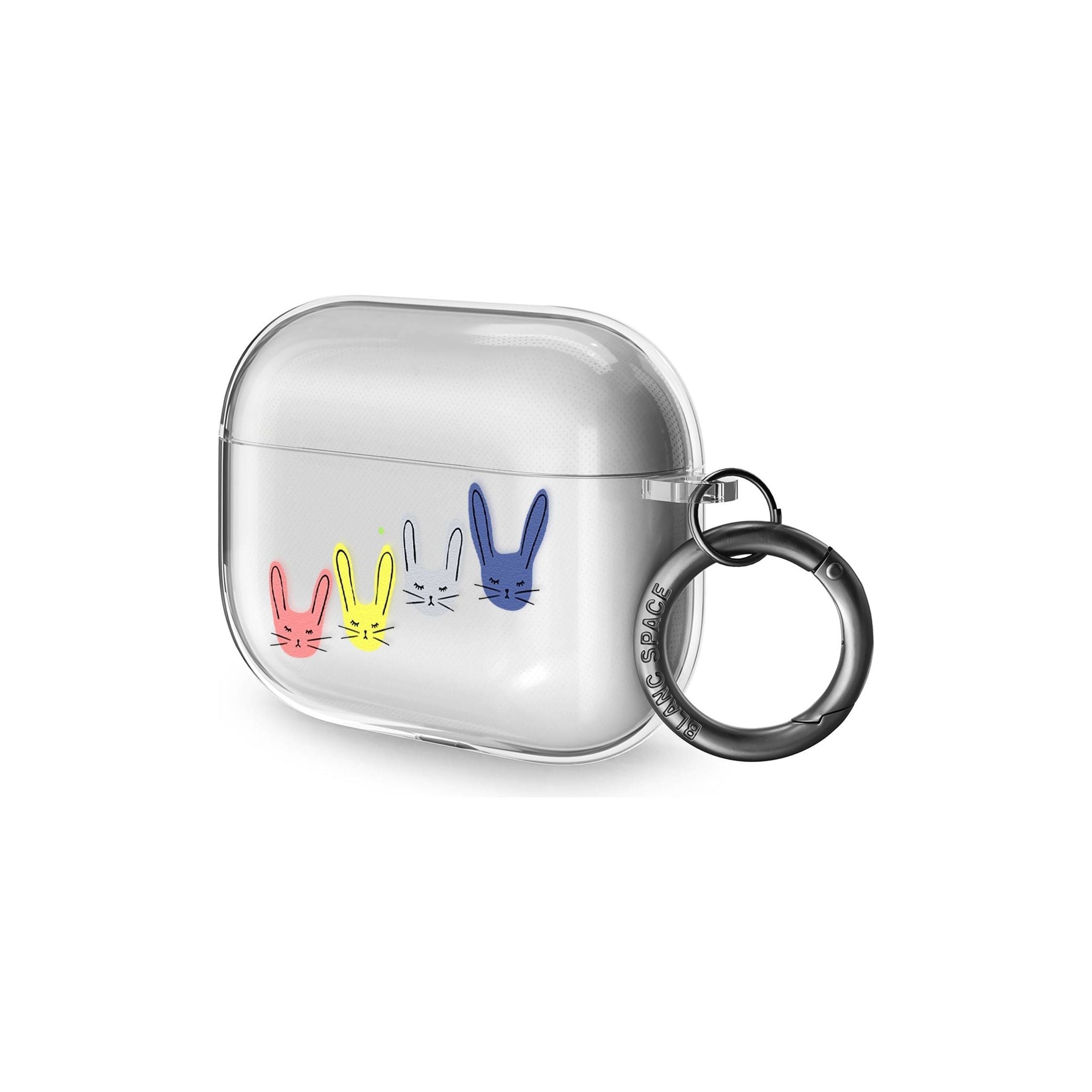 Pastel Bunny Faces AirPods Pro Case
