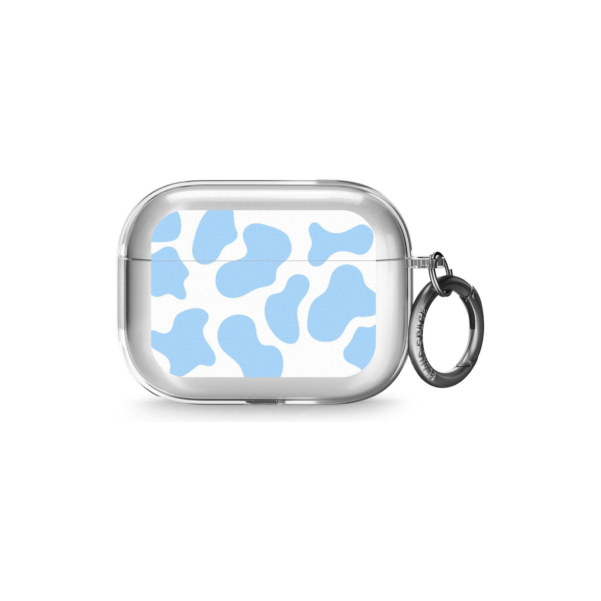 Blue and White Cow Print AirPods Pro Case