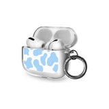 Blue and White Cow Print AirPods Pro Case