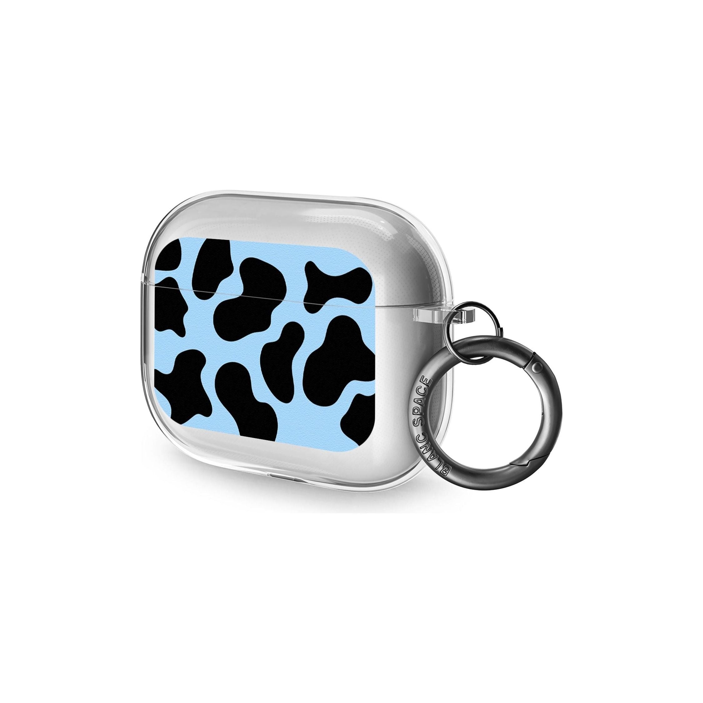 Blue and Black Cow Print AirPods Pro Case