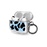 Blue and Black Cow Print AirPods Pro Case