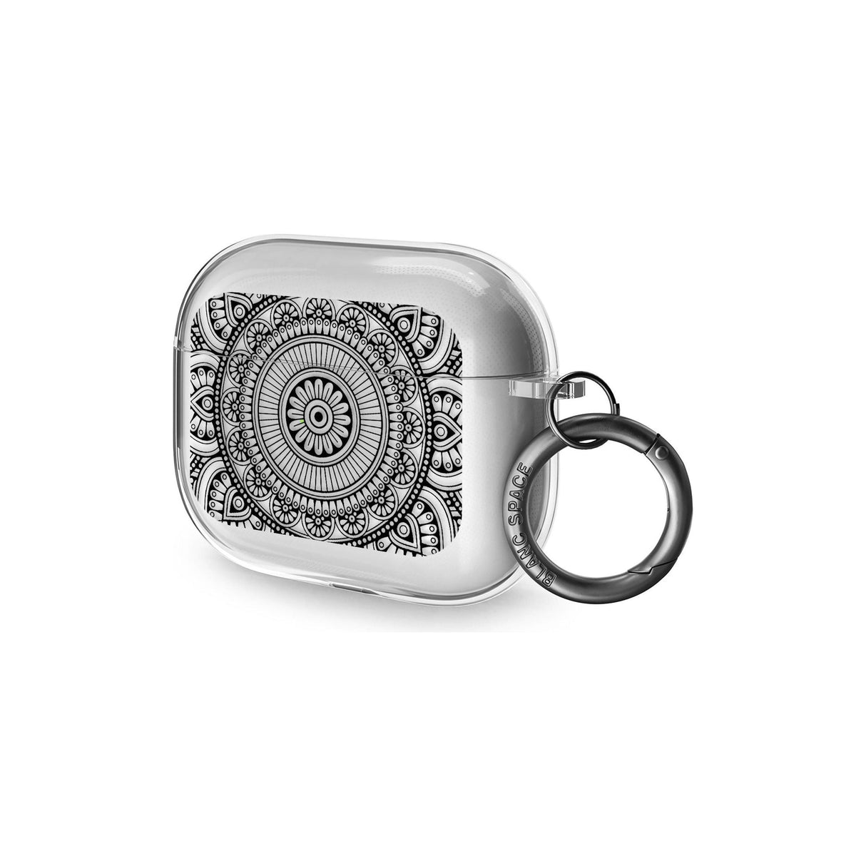 Black Henna Flower Wheel AirPods Pro Case