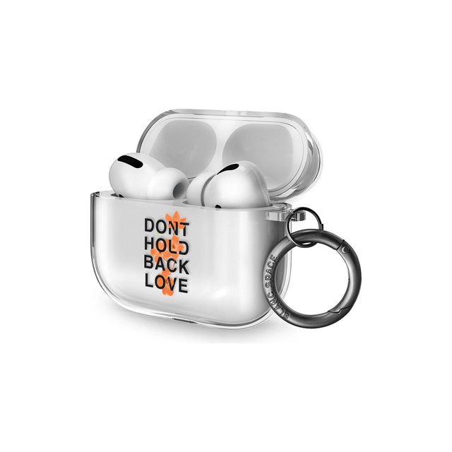 Don't Hold Back Love - Orange & Black AirPods Pro Case