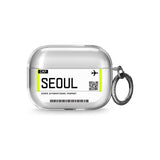 Seoul Boarding Pass Airpods Pro Case