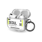 Seoul Boarding Pass Airpods Pro Case