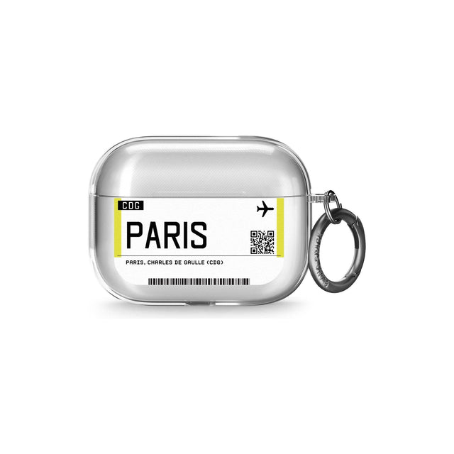 Paris Boarding Pass Airpods Pro Case