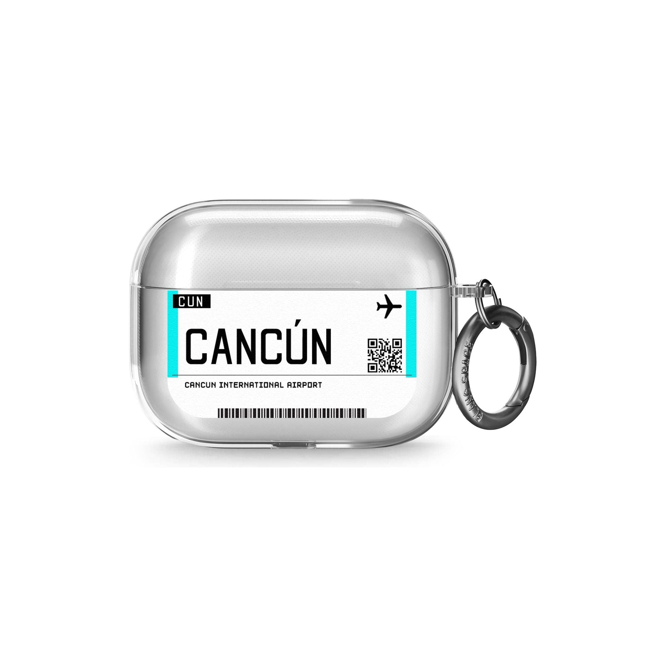 Cancun Boarding Pass Airpods Pro Case