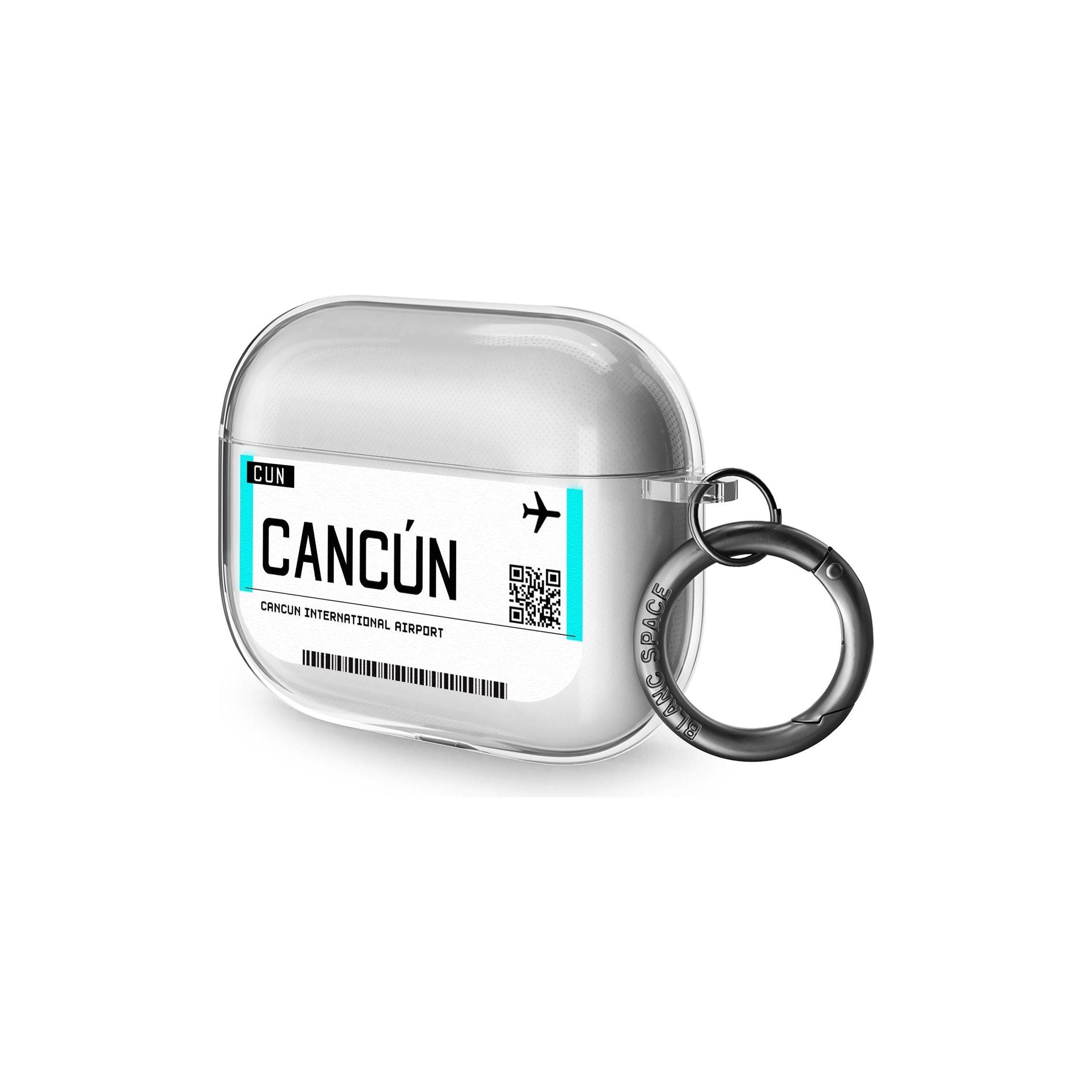 Cancun Boarding Pass Airpods Pro Case