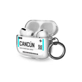 Cancun Boarding Pass Airpods Pro Case