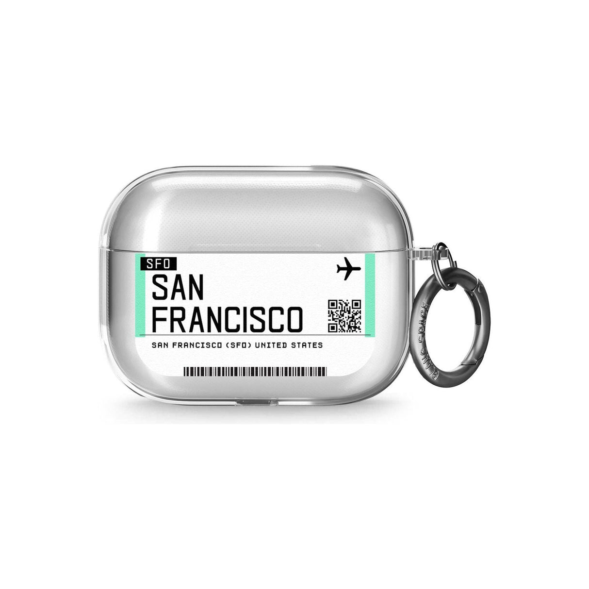 San Francisco Boarding Pass AirPods Pro Case