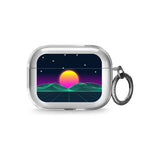 Retro Sunrise Vaporwave Airpod Pro Case