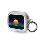 Retro Sunrise Vaporwave Airpod Pro Case