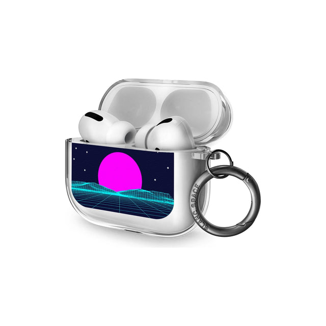 Miami Sunset Vaporwave Airpod Pro Case