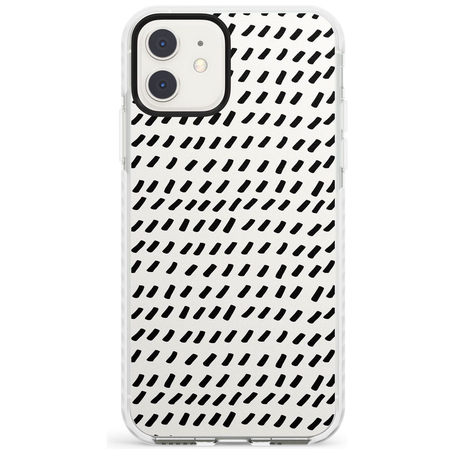 Hand Drawn Lines Pattern Impact Phone Case for iPhone 11