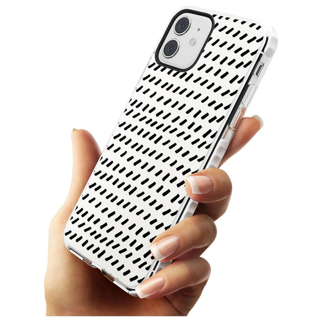 Hand Drawn Lines Pattern Impact Phone Case for iPhone 11