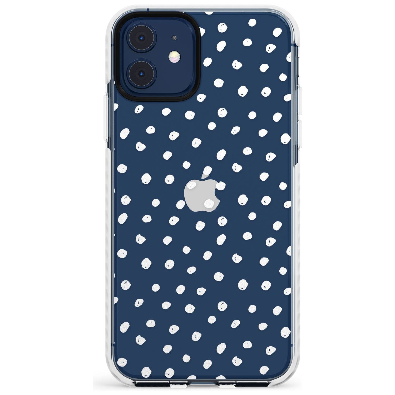 Messy White Dot Pattern Slim TPU Phone Case for iPhone 11
