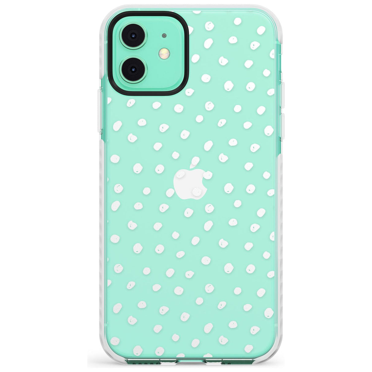 Messy White Dot Pattern Slim TPU Phone Case for iPhone 11