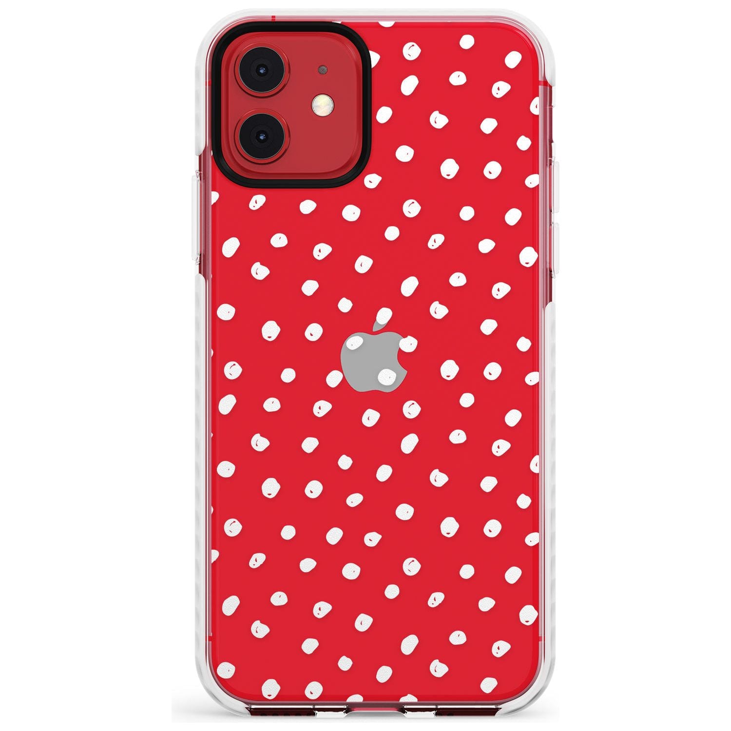 Messy White Dot Pattern Slim TPU Phone Case for iPhone 11
