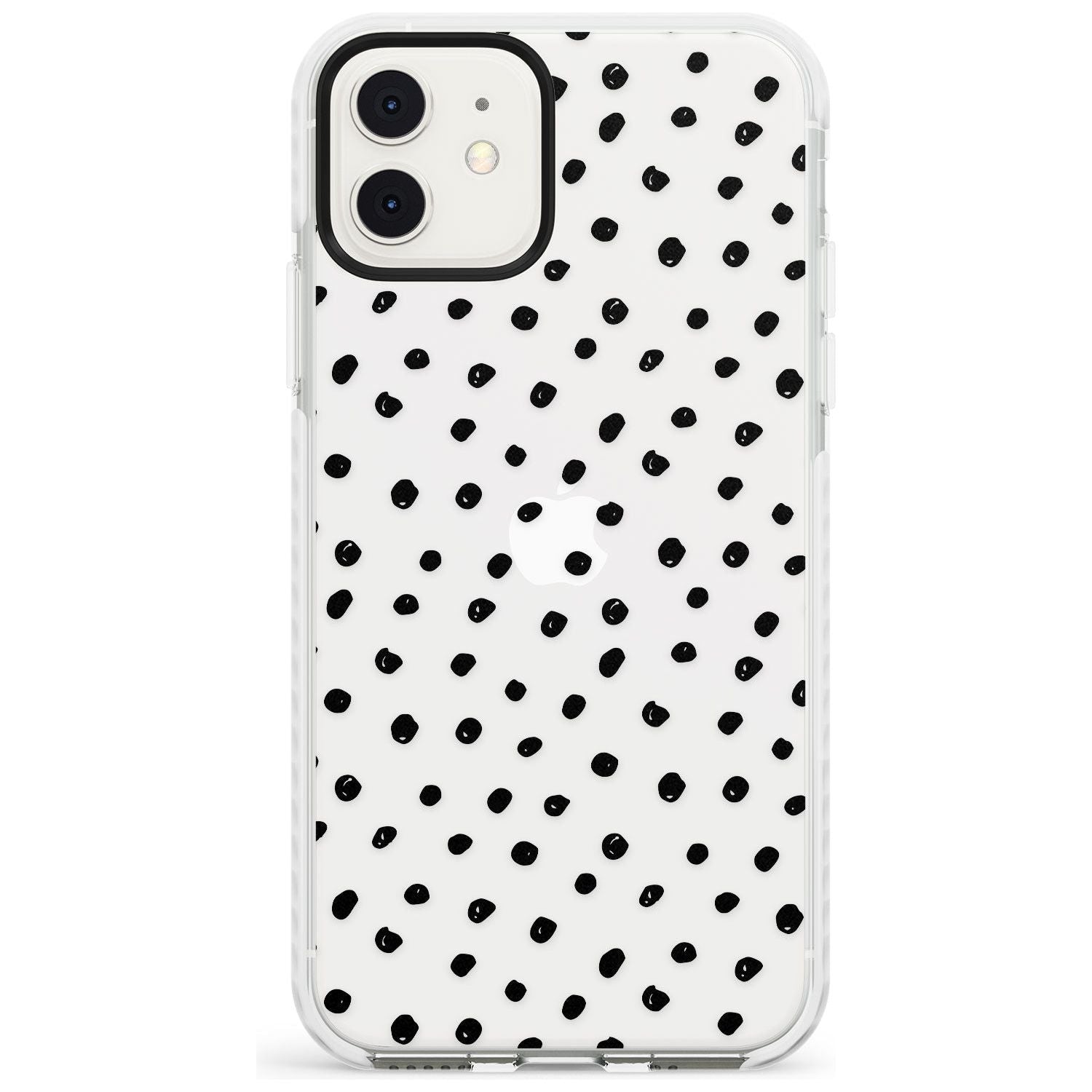 Messy Black Dot Pattern Slim TPU Phone Case for iPhone 11