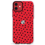 Messy Black Dot Pattern Slim TPU Phone Case for iPhone 11