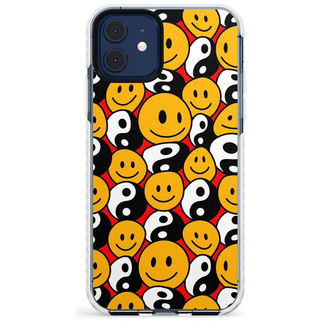 Yin Yang & Faces Impact Phone Case for iPhone 11