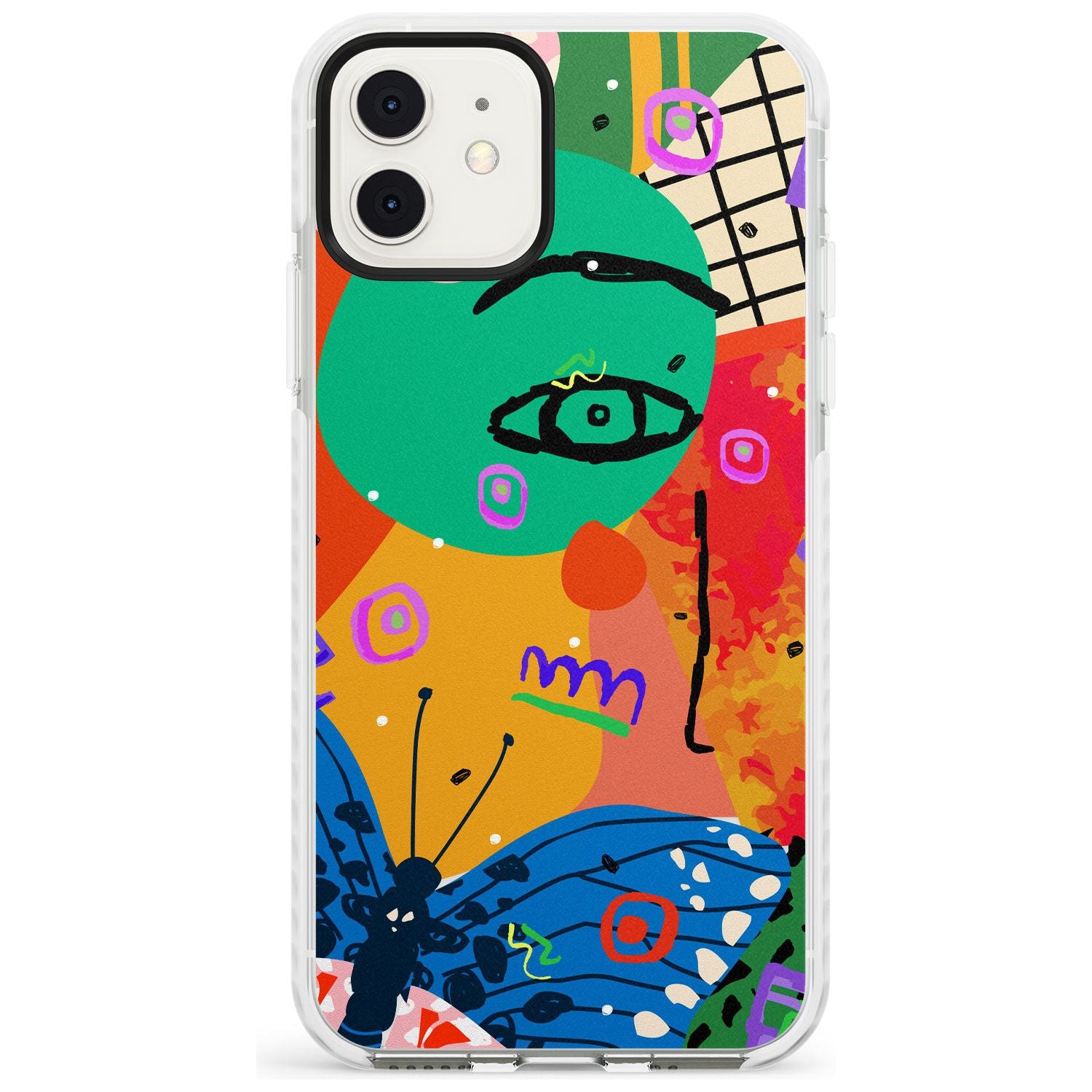 Abstract Butterfly Slim TPU Phone Case for iPhone 11