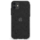 Black Tiger Roar Pattern Impact Phone Case for iPhone 11