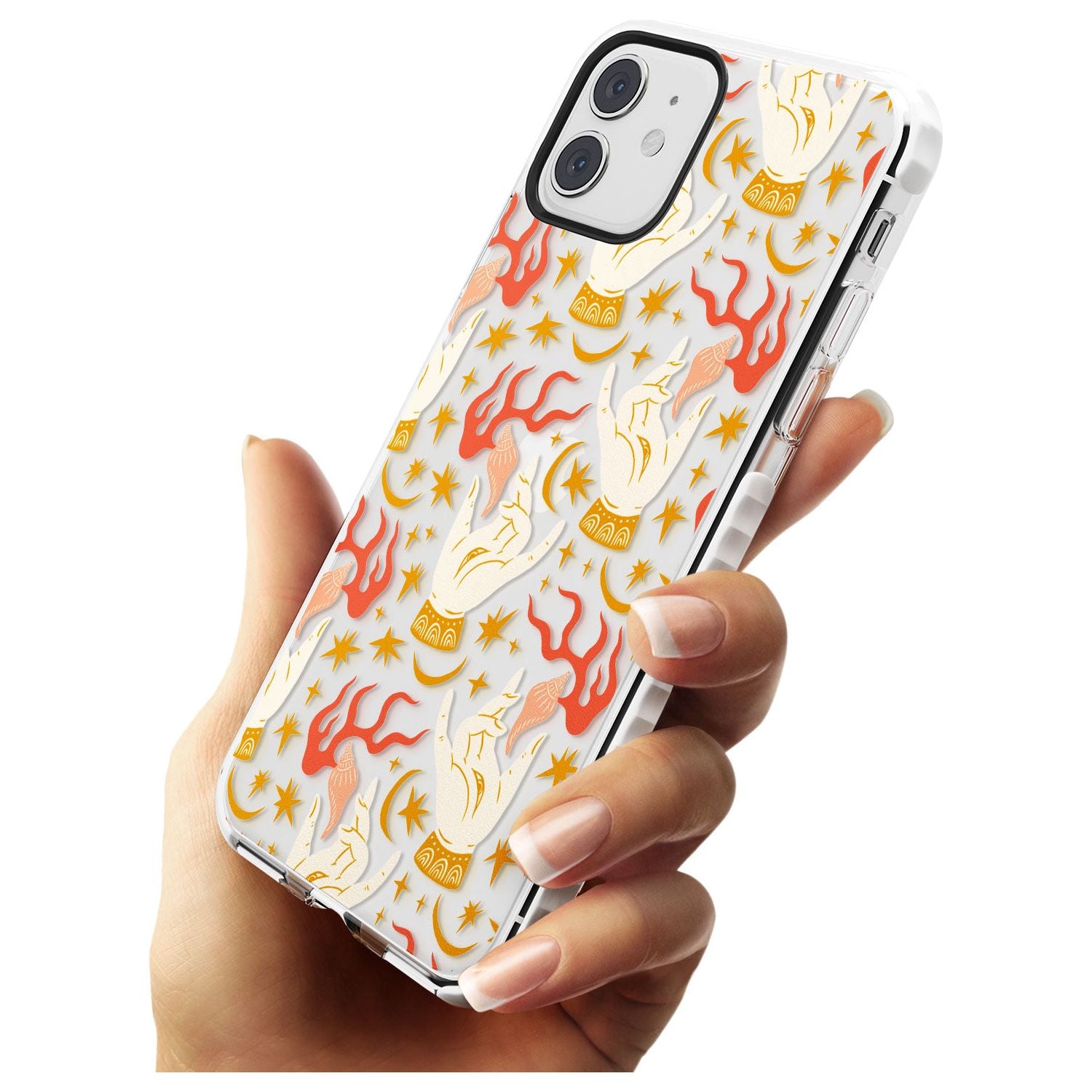 Hand Watcher Pattern Impact Phone Case for iPhone 11