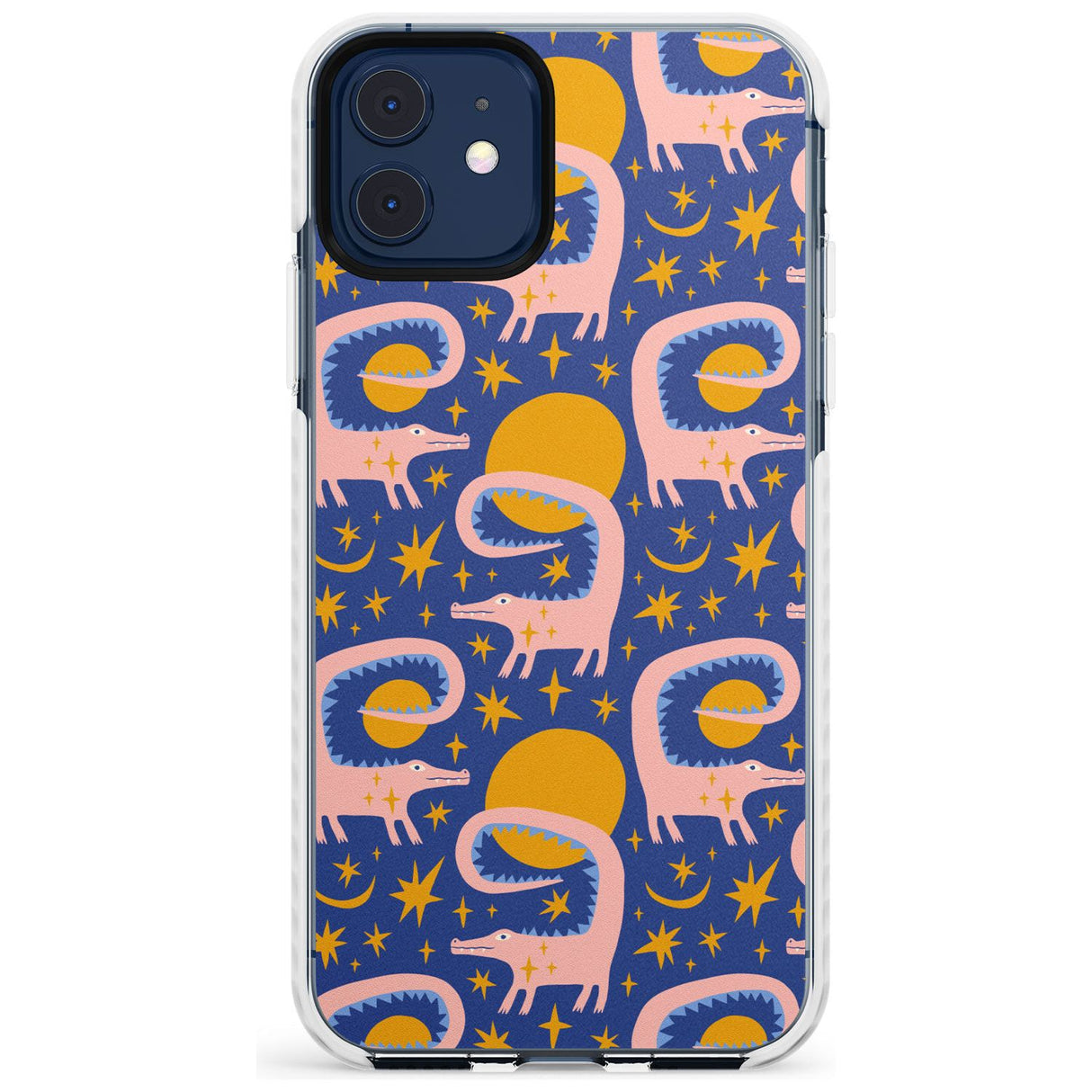 Sun Croc Pattern Impact Phone Case for iPhone 11