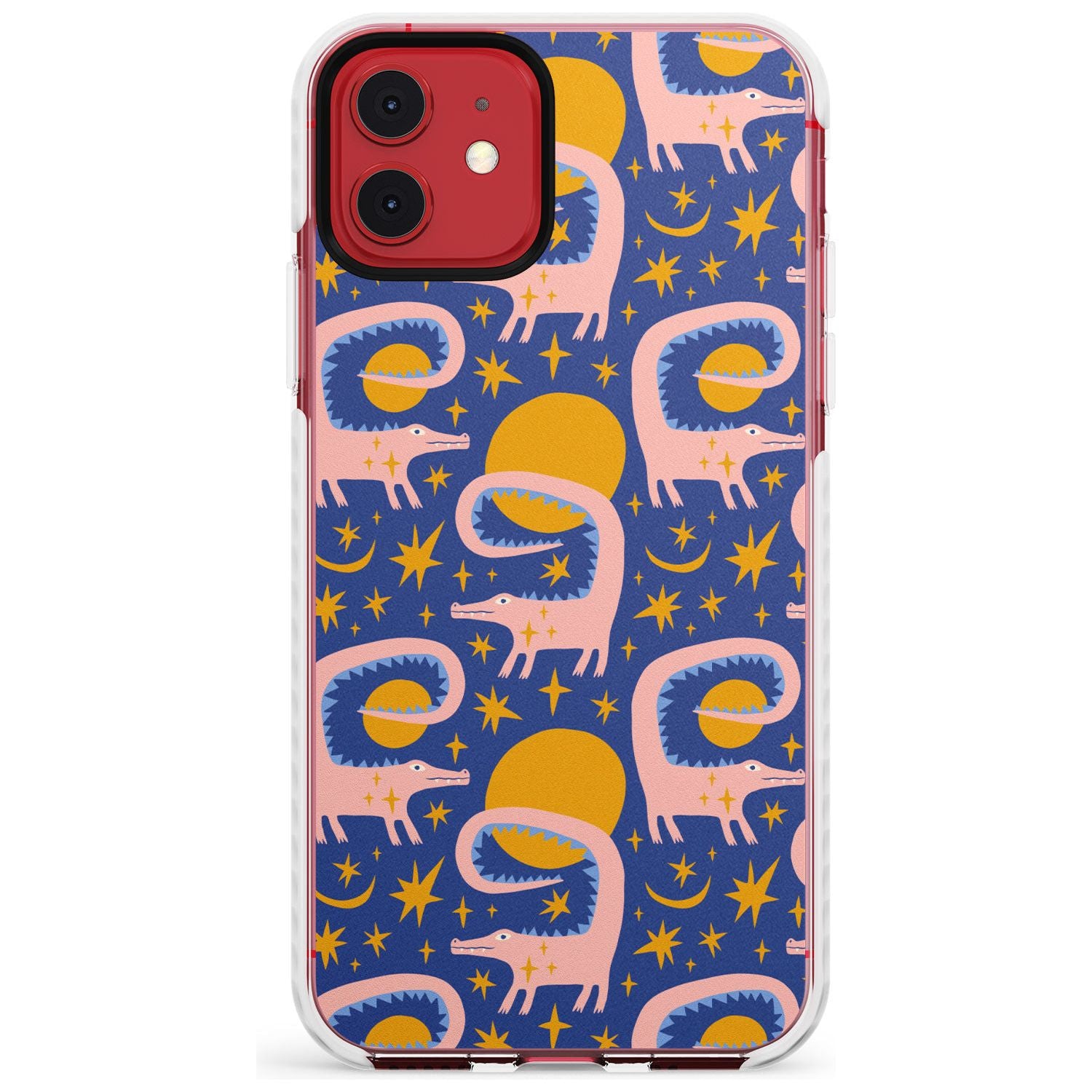 Sun Croc Pattern Impact Phone Case for iPhone 11