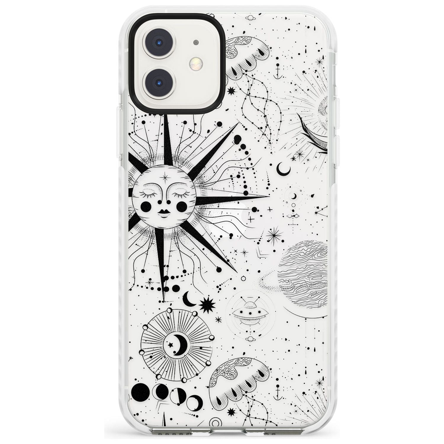 Large Sun Vintage Astrological Impact Phone Case for iPhone 11
