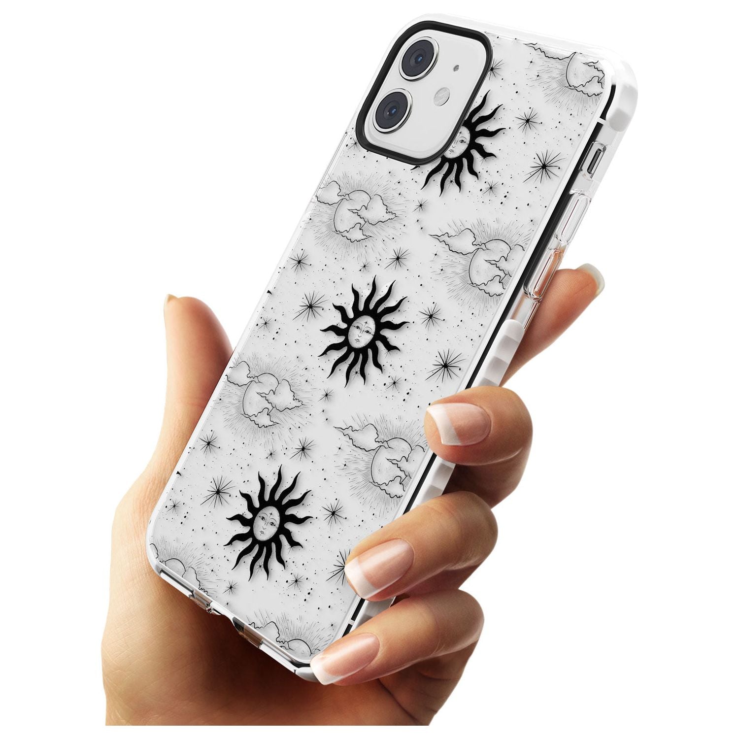 Suns & Clouds Vintage Astrological Impact Phone Case for iPhone 11