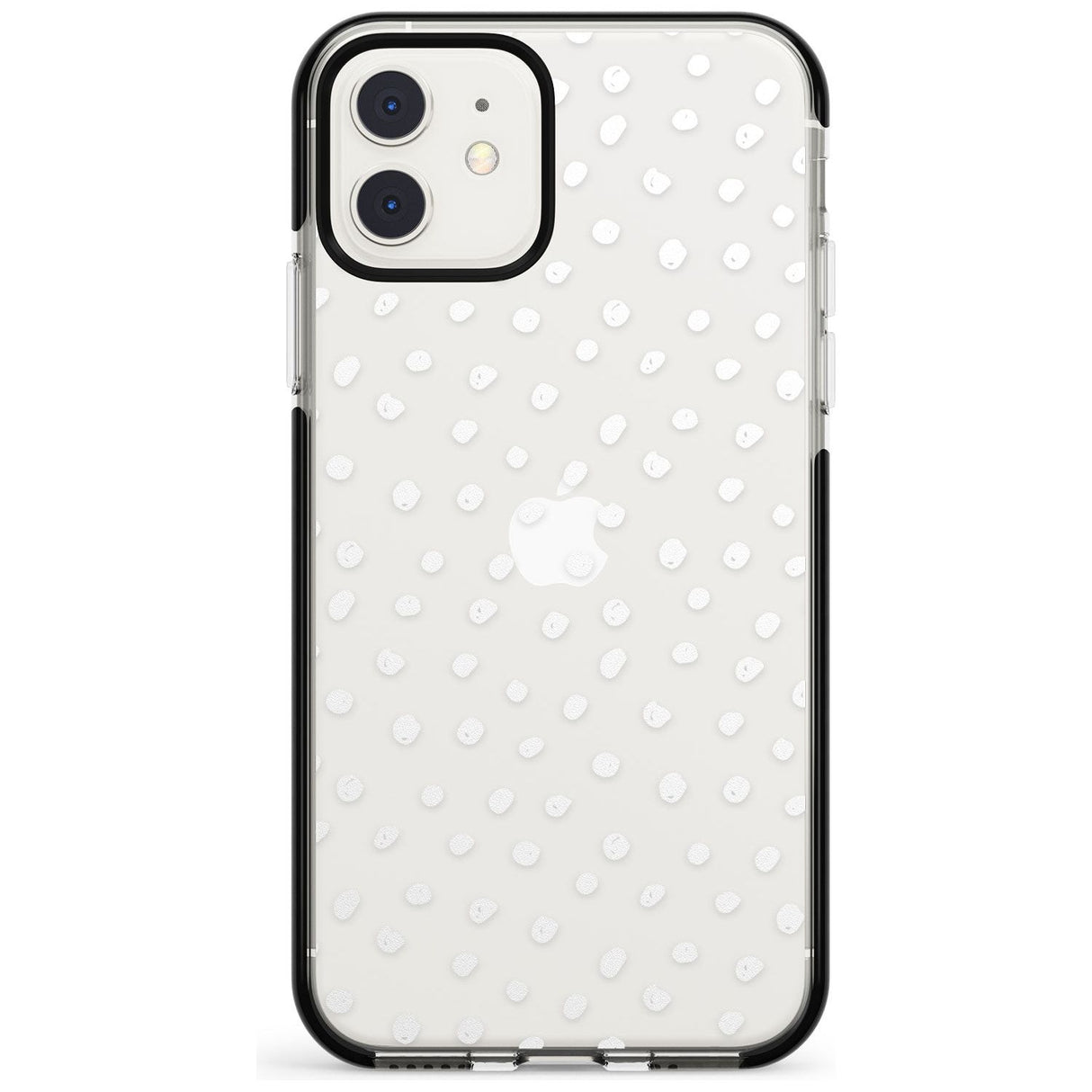 Messy White Dot Pattern Pink Fade Impact Phone Case for iPhone 11 Pro Max