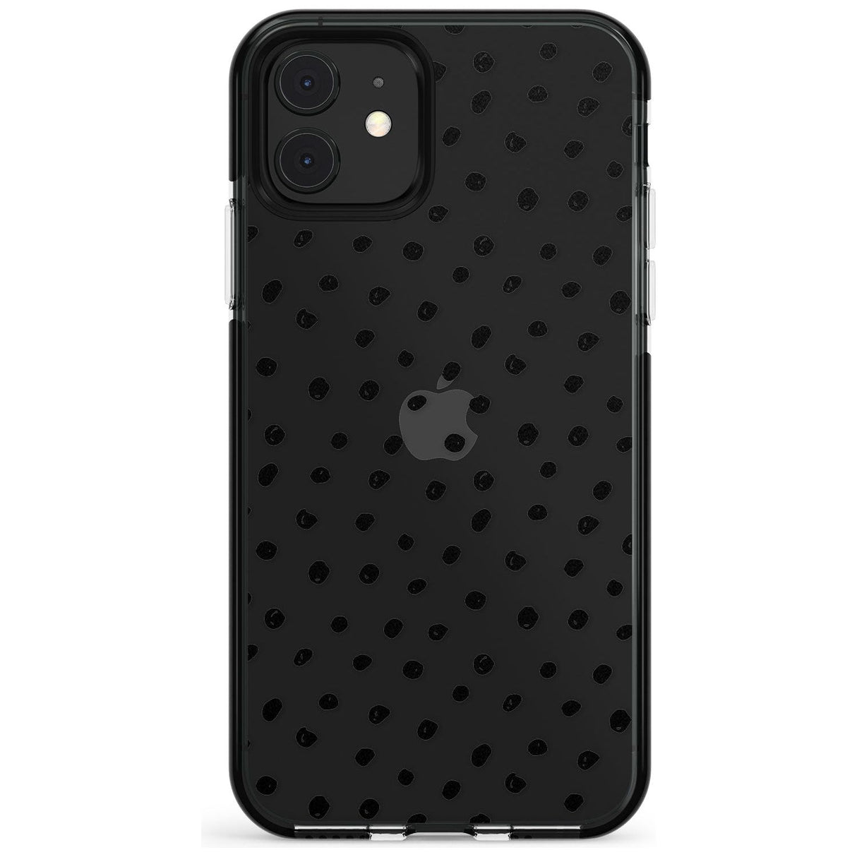 Messy Black Dot Pattern Pink Fade Impact Phone Case for iPhone 11 Pro Max