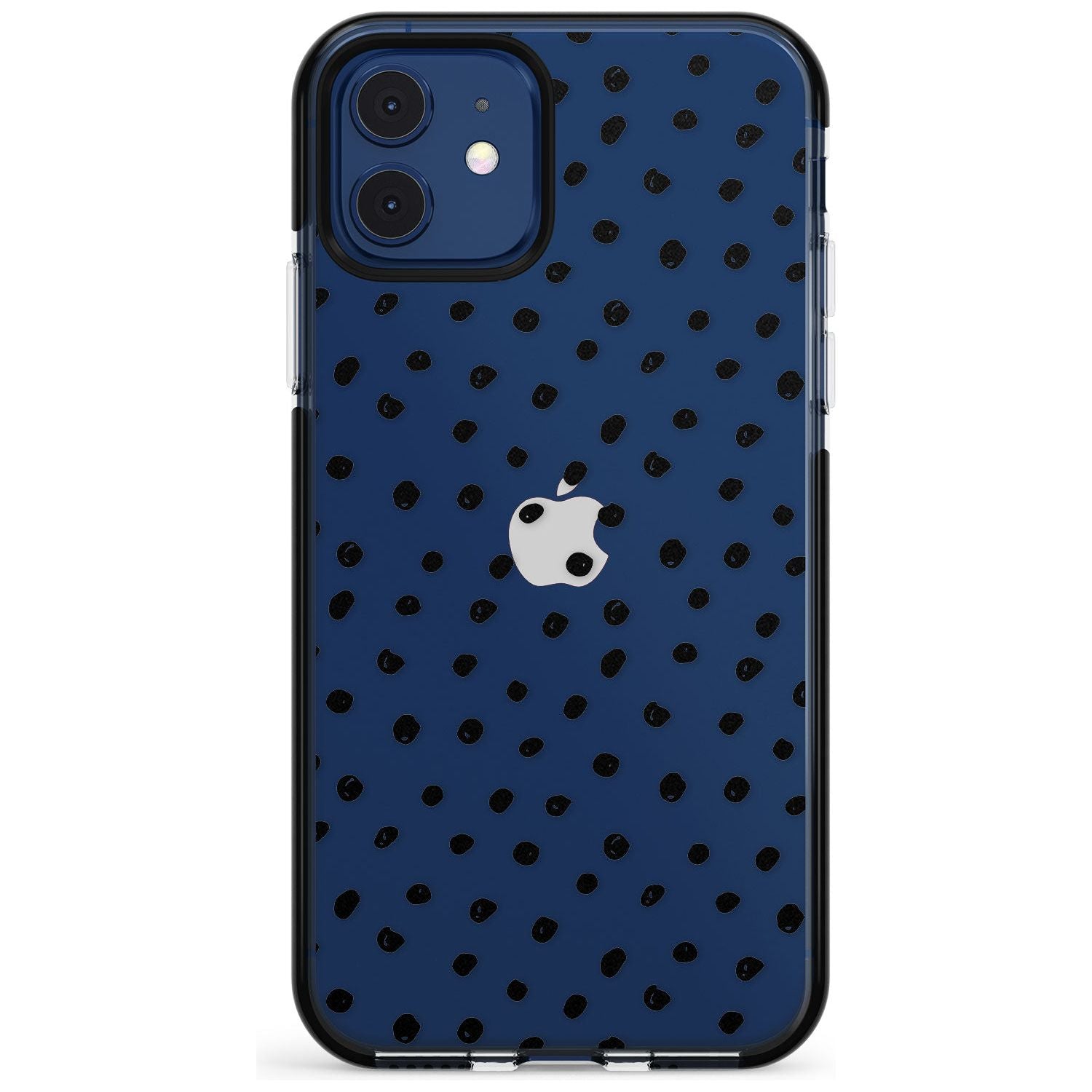 Messy Black Dot Pattern Pink Fade Impact Phone Case for iPhone 11 Pro Max