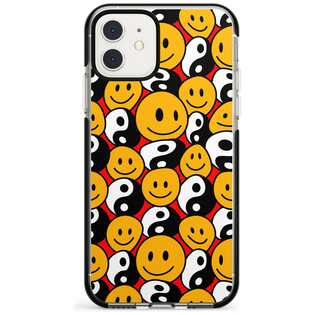 Yin Yang & Faces Black Impact Phone Case for iPhone 11 Pro Max
