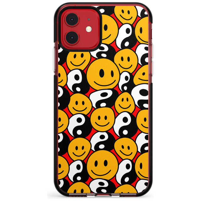 Yin Yang & Faces Black Impact Phone Case for iPhone 11 Pro Max