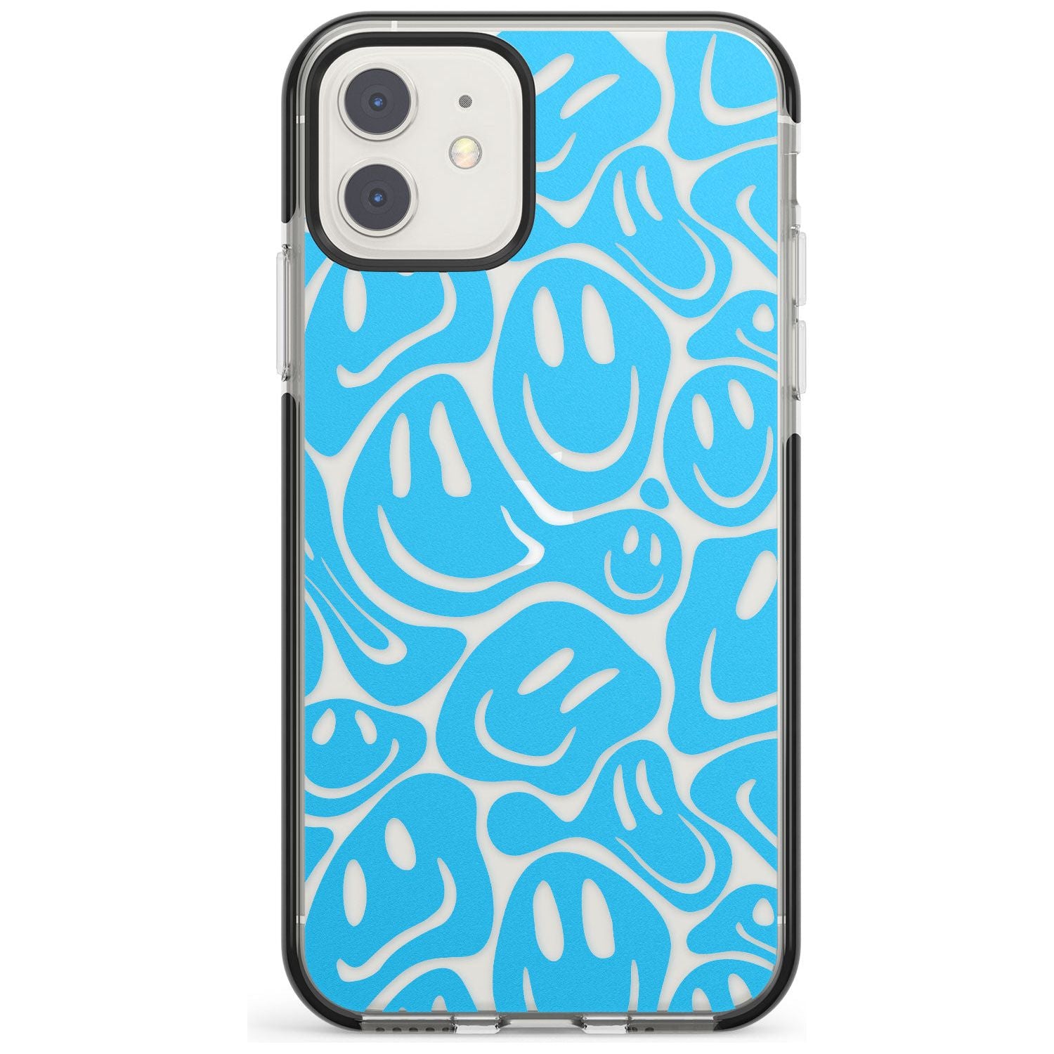 Blue Acid Faces Impact Phone Case for iPhone 11, iphone 12