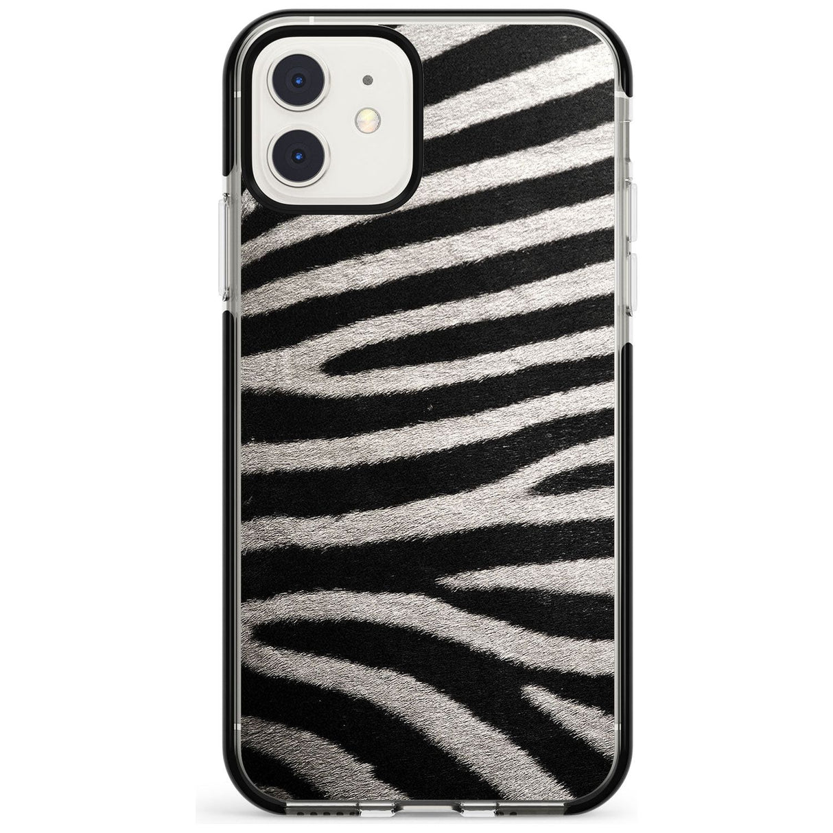 Zebra Print iPhone Case  Black Impact Phone Case - Case Warehouse