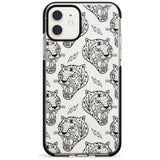 Black Tiger Roar Pattern Black Impact Phone Case for iPhone 11 Pro Max