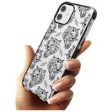 Black Tiger Roar Pattern Black Impact Phone Case for iPhone 11 Pro Max