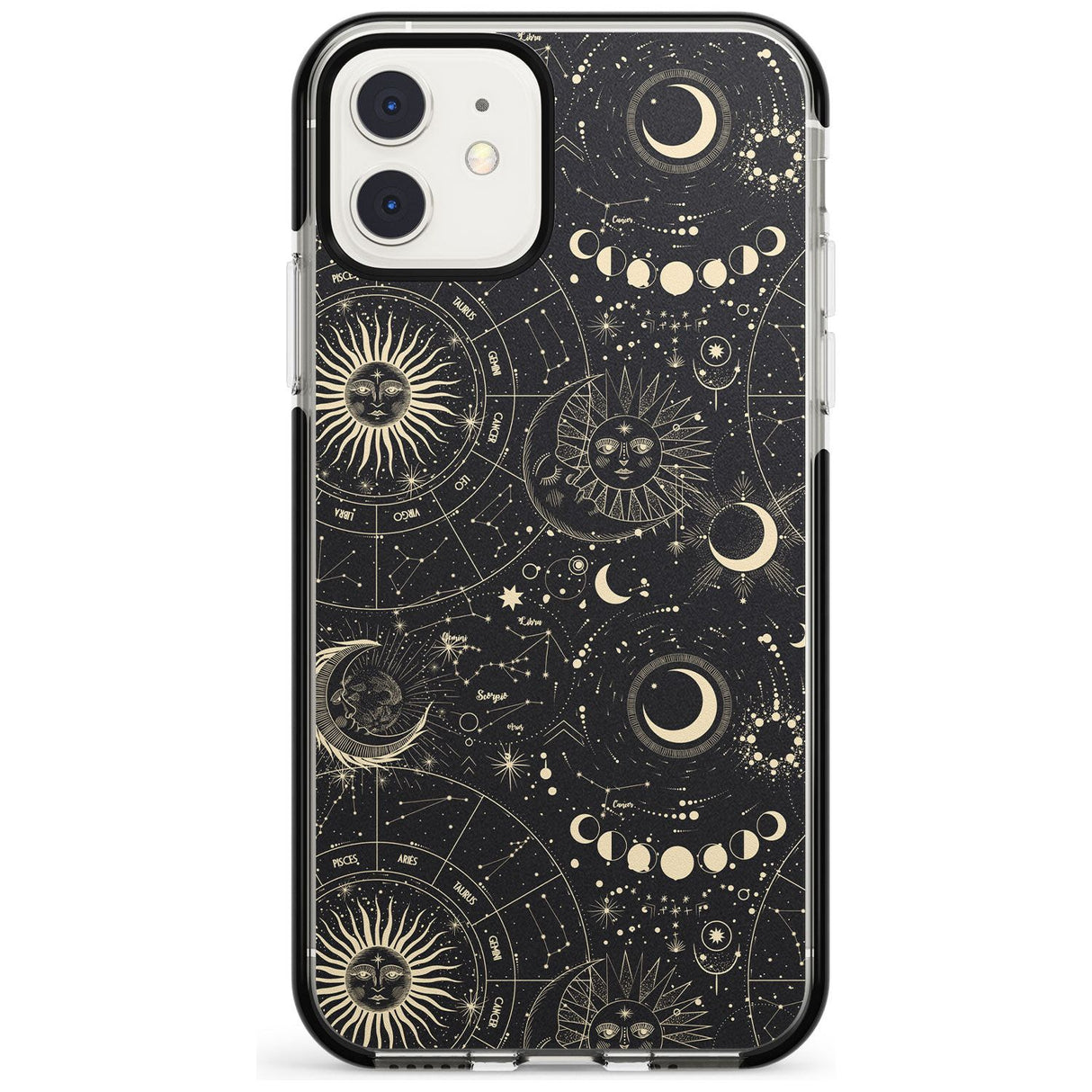 Suns, Moons & Star Signs Pink Fade Impact Phone Case for iPhone 11 Pro Max