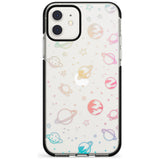 Outer Space Outlines: Pastels on Clear Pink Fade Impact Phone Case for iPhone 11 Pro Max