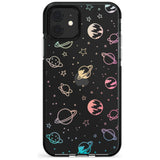 Outer Space Outlines: Pastels on Clear Pink Fade Impact Phone Case for iPhone 11 Pro Max