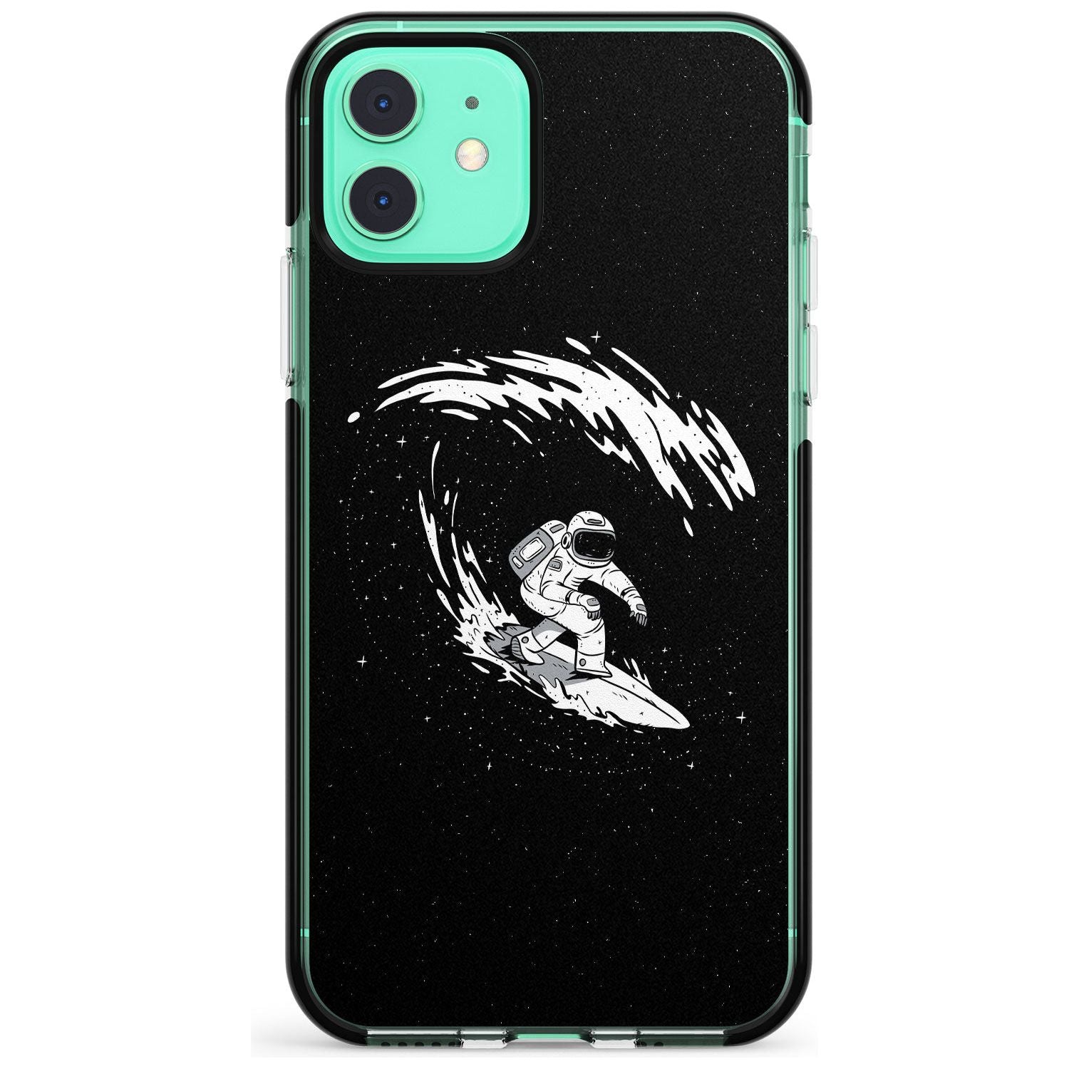 Surfing Astronaut Pink Fade Impact Phone Case for iPhone 11 Pro Max
