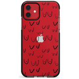 Boob Pattern (Black) Pink Fade Impact Phone Case for iPhone 11 Pro Max